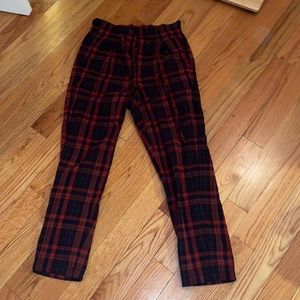 Free People Plaid Pants